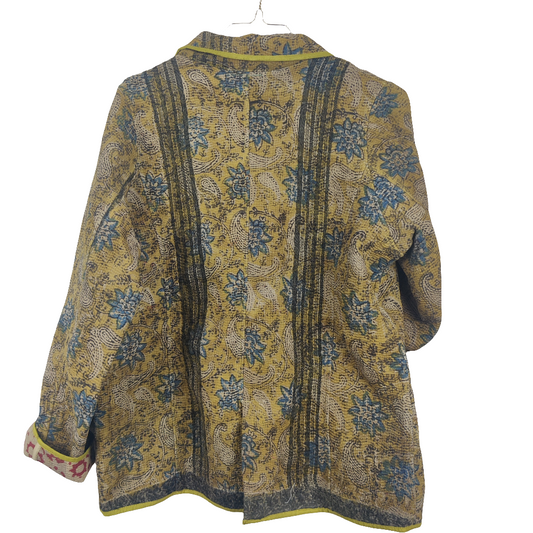 Bagru Kantha jakker med bindebånd, figur syet, nr. 19