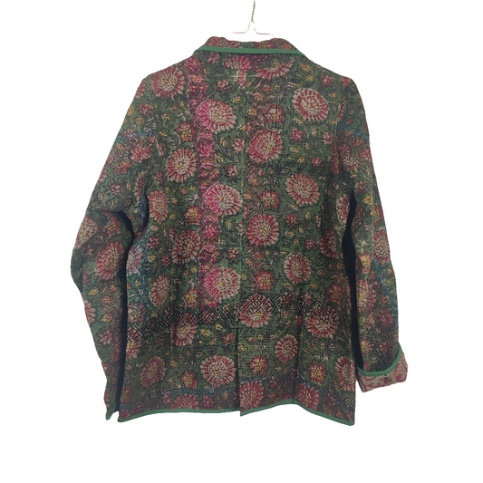Bagru Kantha jakker med knap, figur syet, nr. 22