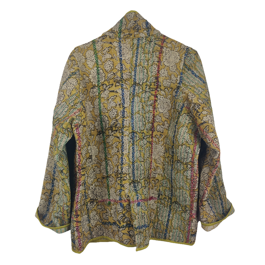 Bagru Kantha jakker med bindebånd, figur syet, nr. 16