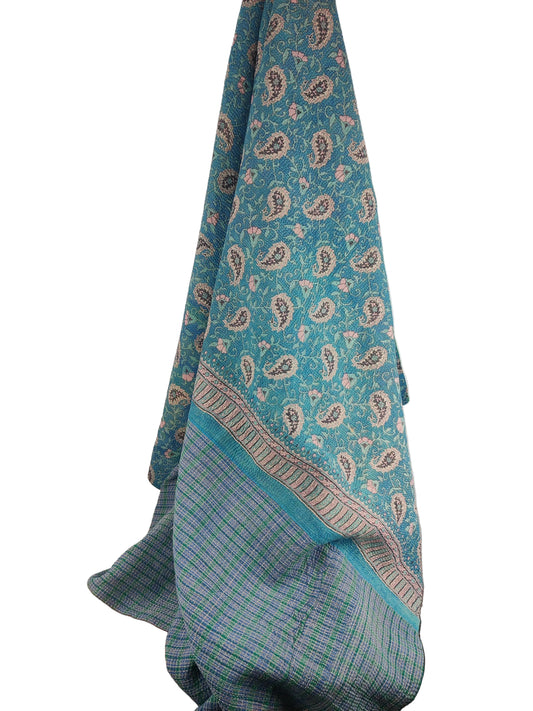 Vintage sari tæppe, nr. 15