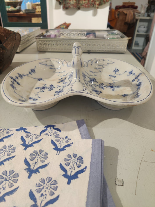 Gammelt fantastisk Lovisa kabaret fad fra Aluminia