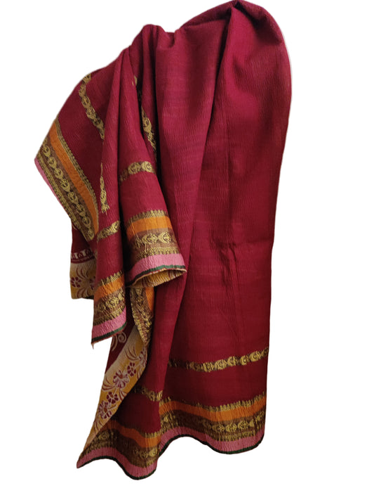 Vintage sari tæppe, nr. 28