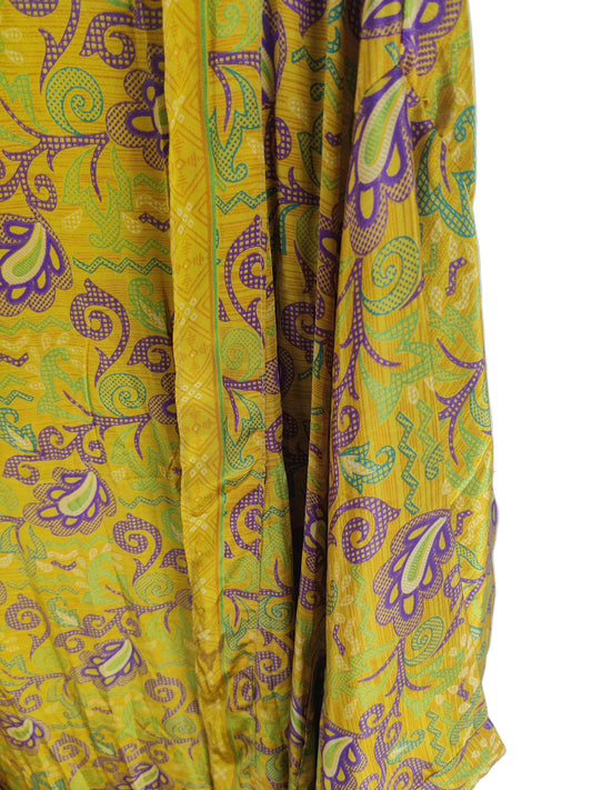 Sari silke/viskose  kimono (lang), nr. 92